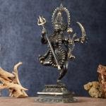 Indonesian Bronze Dancing Mahakali Statue | 16.5" Black Edition | Rare Sacred Art | Four-Armed Dynamic Beauty | Jaipurio